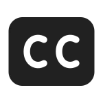Closed Caption SVG Icon